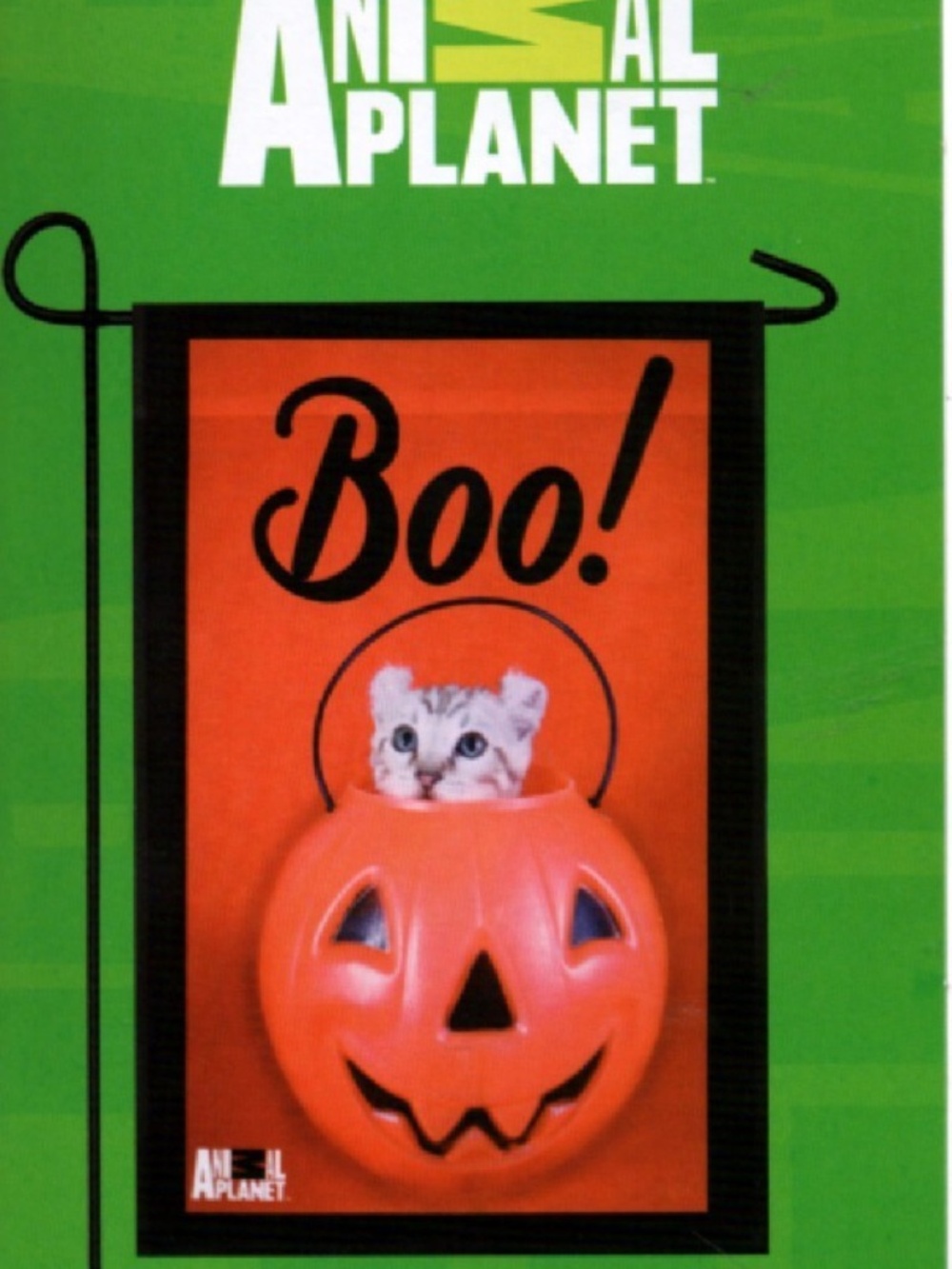 Garden Flag Happy Halloween Kitty Cat Treat Pumpkin Boo Small House Outdoor NEW
